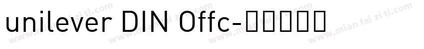 unilever DIN Offc字体转换
